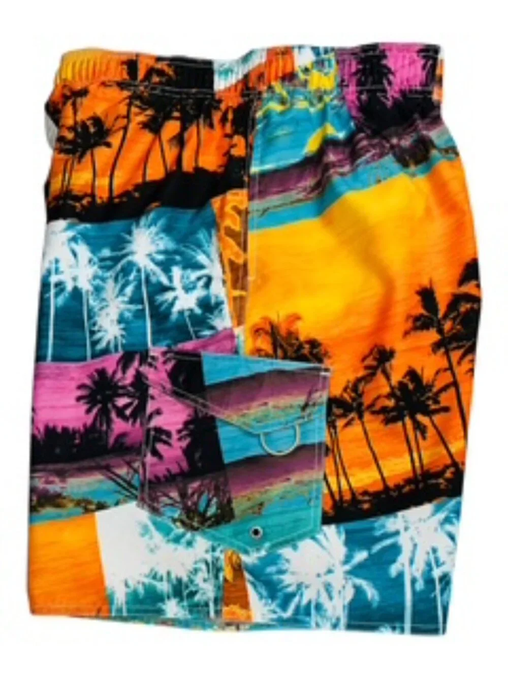 Newport Blue Men’s Swim Trunks/Shorts Colorful Tropical Print, Size XL
